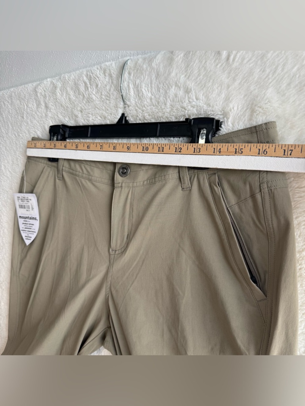 Kuhl Innovair Skinny Pants Women’s 12 Khaki Nylon Zip Pockets Outdoor Hiking NEW - Picture 11 of 11